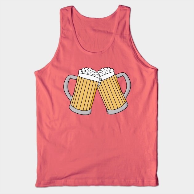 Beers toasting Tank Top by Artemis Garments